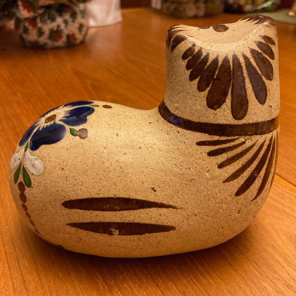 Vintage Tonala Pottery Handpainted Cat - Picture 4 of 7